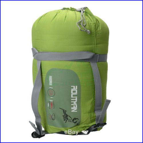 Routman Sleeping Bag 0-10Degree Camping Outdoor 240T Pongee Ripstop Travel Green
