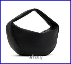 SPECIAL OFFER -BY FAR Maxi Cush 100% cowhide leather large shoulder bag BLACK