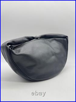 SPECIAL OFFER -BY FAR Maxi Cush 100% cowhide leather large shoulder bag BLACK