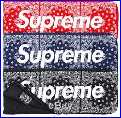 Supreme 2014 F/w North Face Box Logo Dolomite Sleeping Bag Paisley Bandana Blk