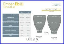 Sea To Summit Ember 3 Down Sleeping Quilt 850+loft Ultradry Rds Certified Ebiii