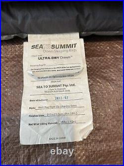 Sea To Summit Micro McIII, Regular Length, Right Zip Very Good+ Condition