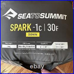 Sea To Summit Spark -1c 30F Long Mummy Down Sleeping Bag NWT