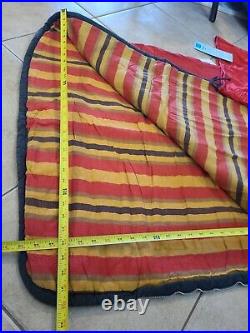 Sears Sleeping Bag Vintage 70x 32 Old Camping Red with Stripe Ted Williams A