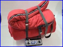 Sears Sleeping Bag Vintage 70x 32 Old Camping Red with Stripe Ted Williams A
