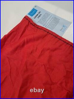 Sears Sleeping Bag Vintage 70x 32 Old Camping Red with Stripe Ted Williams A