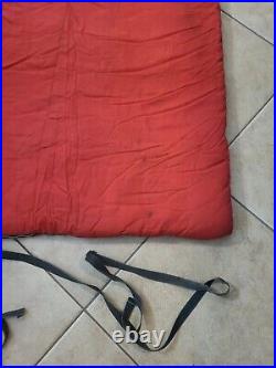Sears Sleeping Bag Vintage 70x 32 Old Camping Red with Stripe Ted Williams A
