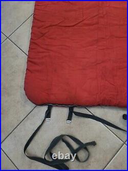 Sears Sleeping Bag Vintage 70x 32 Old Camping Red with Stripe Ted Williams A