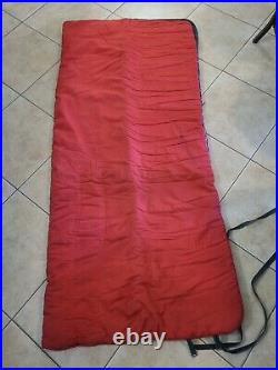 Sears Sleeping Bag Vintage 70x 32 Old Camping Red with Stripe Ted Williams A