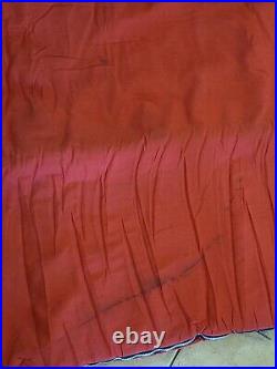 Sears Sleeping Bag Vintage 70x 32 Old Camping Red with Stripe Ted Williams A
