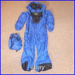 Selk' Bag Light Wearable Sleeping Bag Suit System Blue Size Large Excellent