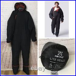 Selk Bag Lite Recycled Black Terracotta size Large Wearable Sleeping Bag