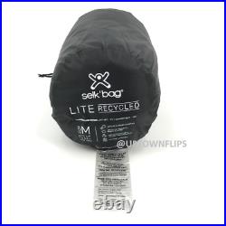 Selk Bag Lite Recycled Wearable Sleeping Bag MEDIUM Black Terracota Camping