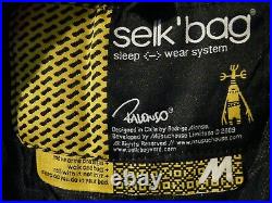 Selk'bag Wearable Sleeping Bag Suit Yellow Winter Camping Warm Quilted Sz Medium