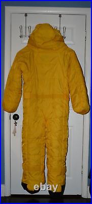 Selk'bag Wearable Sleeping Bag Suit Yellow Winter Camping Warm Quilted Sz Medium