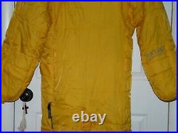 Selk'bag Wearable Sleeping Bag Suit Yellow Winter Camping Warm Quilted Sz Medium