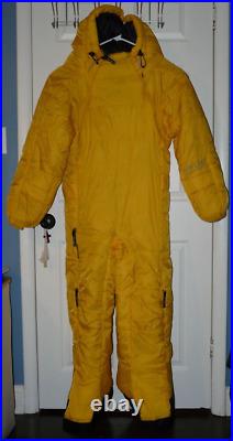 Selk'bag Wearable Sleeping Bag Suit Yellow Winter Camping Warm Quilted Sz Medium