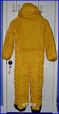 Selk'bag Wearable Sleeping Bag Suit Yellow Winter Camping Warm Quilted Sz Medium