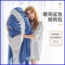 Shark sleeping bag noon single dormitory student thickened warm flannel 2021