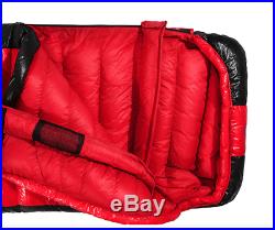 Shiny Gloss silky wet-look nylon rectangle down sleeping bag 1-3kg filling new