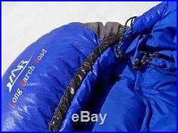 Shiny Gloss wetlook nylon mummy sleeping bag 2000g down Expedition sleeping bag