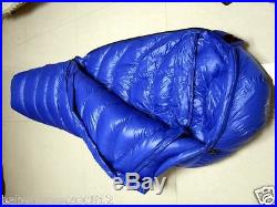 Shiny Gloss wetlook nylon mummy sleeping bag 3000g down Expedition sleeping bags
