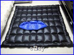 Shiny gloss wetlook nylon down sleeping bag 2-5kg down filling duvets down quilt