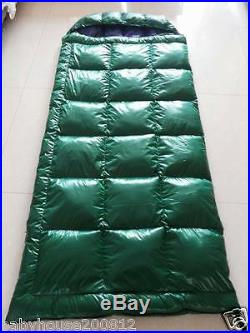 Shiny nylon expedition down sleeping bags duvet quilt 2000g filling wetlook warm