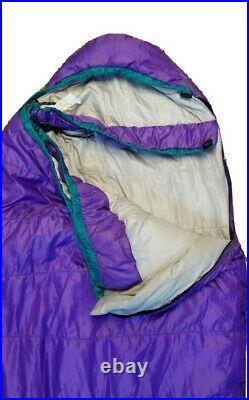 Sierra Design Sleeping Bag Purple California 80s or 90s up to 7ft Rainbow Logo