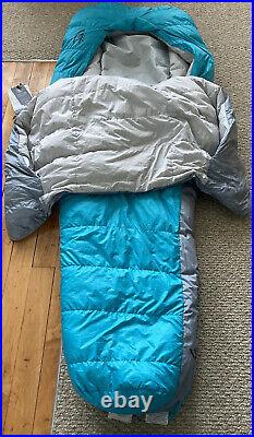 Sierra Designs Backcountry zipperless sleeping bag 30 womens regular scuba