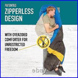 Sierra Designs Cloud 35 Degree DriDown Sleeping Bag light Zipperless Camping NWT