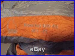 Sierra Designs Orange 800 Fill Down Filled Wicked Fast 30 Degree Sleeping Bag