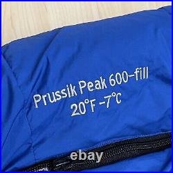Sierra Designs Prussik Peak 600 Fill Down 20 F 7 F Degrees Sleeping Bag Reg