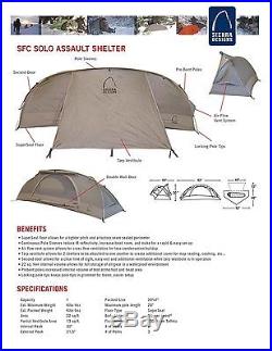 Sierra Designs SFC Solo Assault Shelter F06 (BERRY)