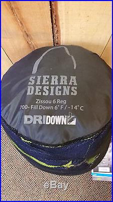 Sierra Designs Zissou 6 Down Winter Sleeping Bag Reg New Sale $225