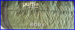 Sierra Madre Puffle 55° Down Filled Adventure Quilt Granite Green 5 in 1 Soft