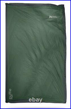 Sierra Madre Puffle 55° Down Filled Adventure Quilt Granite Green 5 in 1 Soft