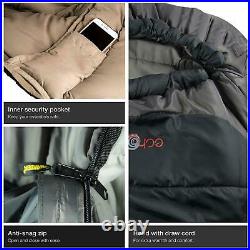 Sleeping Bag For Extreme Cold Weather Camping Arctic Winter Sleep Over Bed Heat
