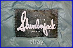 Slumberjack Glacier 4 1/2 Gray Mummy Sleeping Bag Vintage New Never Used M4787