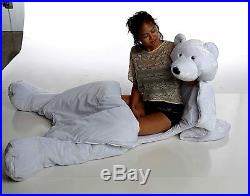 Snoozzoo Adult Polar Bear Sleeping Bag for Adults up to 75 inches Tall