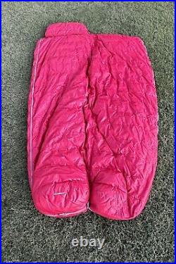 Snow Lion Down Sleeping Bag 76 Red/Tan EUC