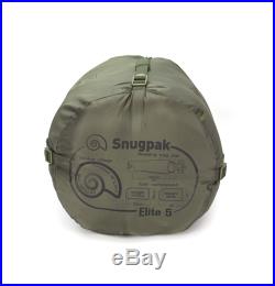Snugpak Softie Elite 5 Olive Green Lightweight Military 4 Season Sleeping Bag