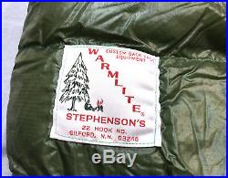 Stephenson's Warmlite 7 Feet Triple Layers Down Filled Sleeping Bag Green