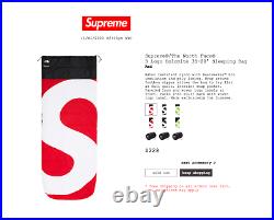Supreme The North Face S Logo Dolomite 3S-20 Sleeping Bag Red In Hand