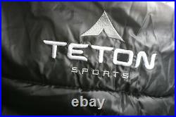 TETON 1077 Mammoth -18C Queen Double Sleeping Bag w Compression Sack Green