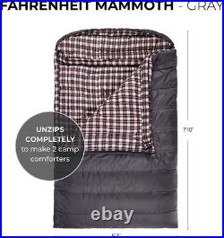 TETON Mammoth, 20 Degree and 0 Degree Sleeping Bags, Double Sleeping Bag, a Warm