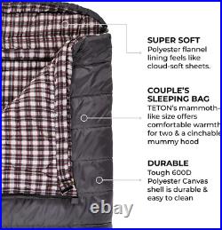 TETON Mammoth, 20 Degree and 0 Degree Sleeping Bags, Double Sleeping Bag, a Warm