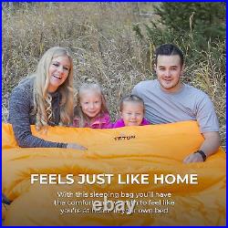 TETON Sports 0 Degree Warm Sleeping Bags for Camping & Base Camp, Orange (Used)