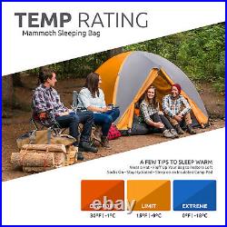 TETON Sports 0 Degree Warm Sleeping Bags for Camping & Base Camp, Orange (Used)