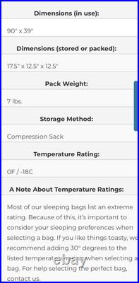 TETON Sports Celsius XXL 0? F Cold-Weather Sleeping Bag Red And Black Left Zip